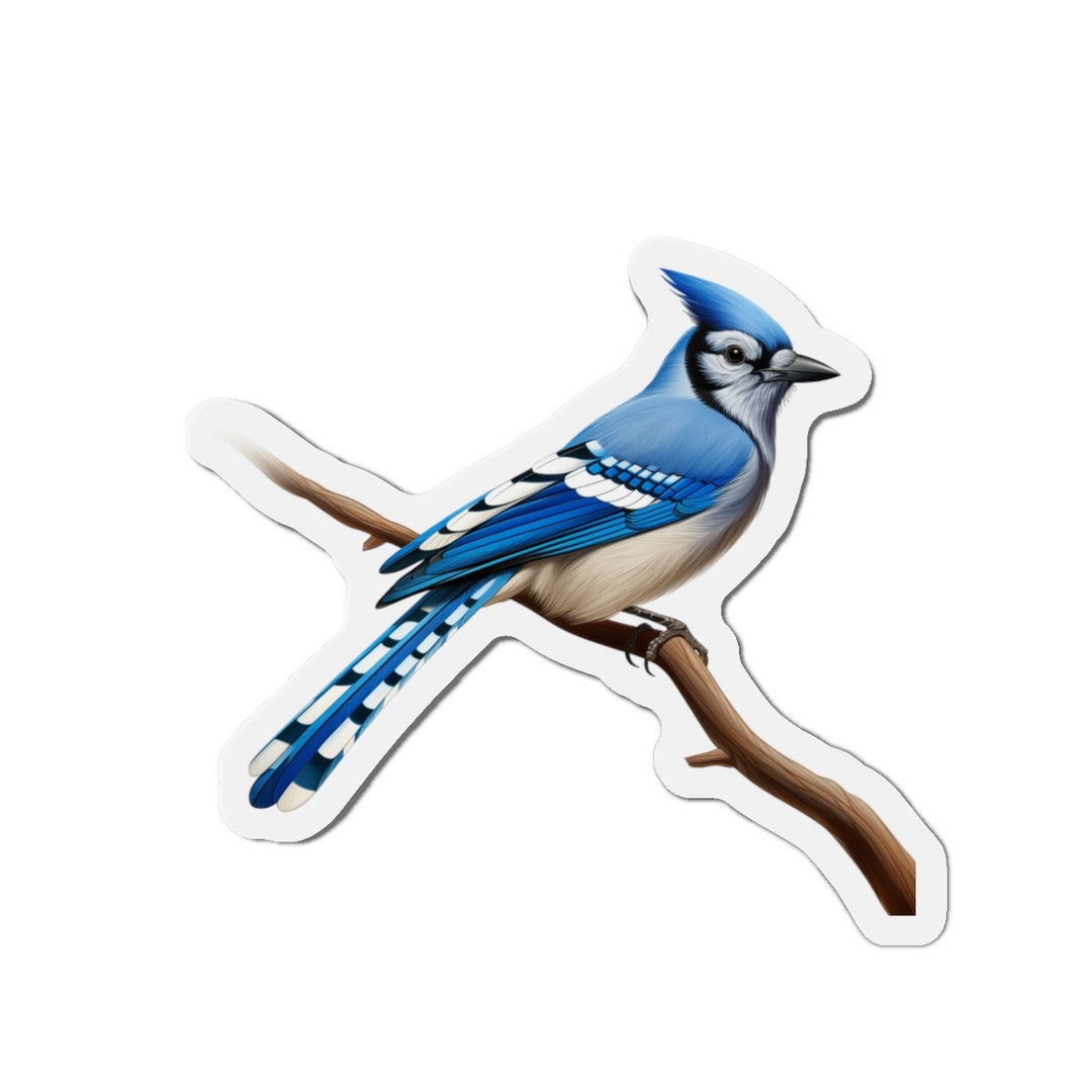 Brown - Bird Original Blue Pottery Ceramic Fridge Magnet