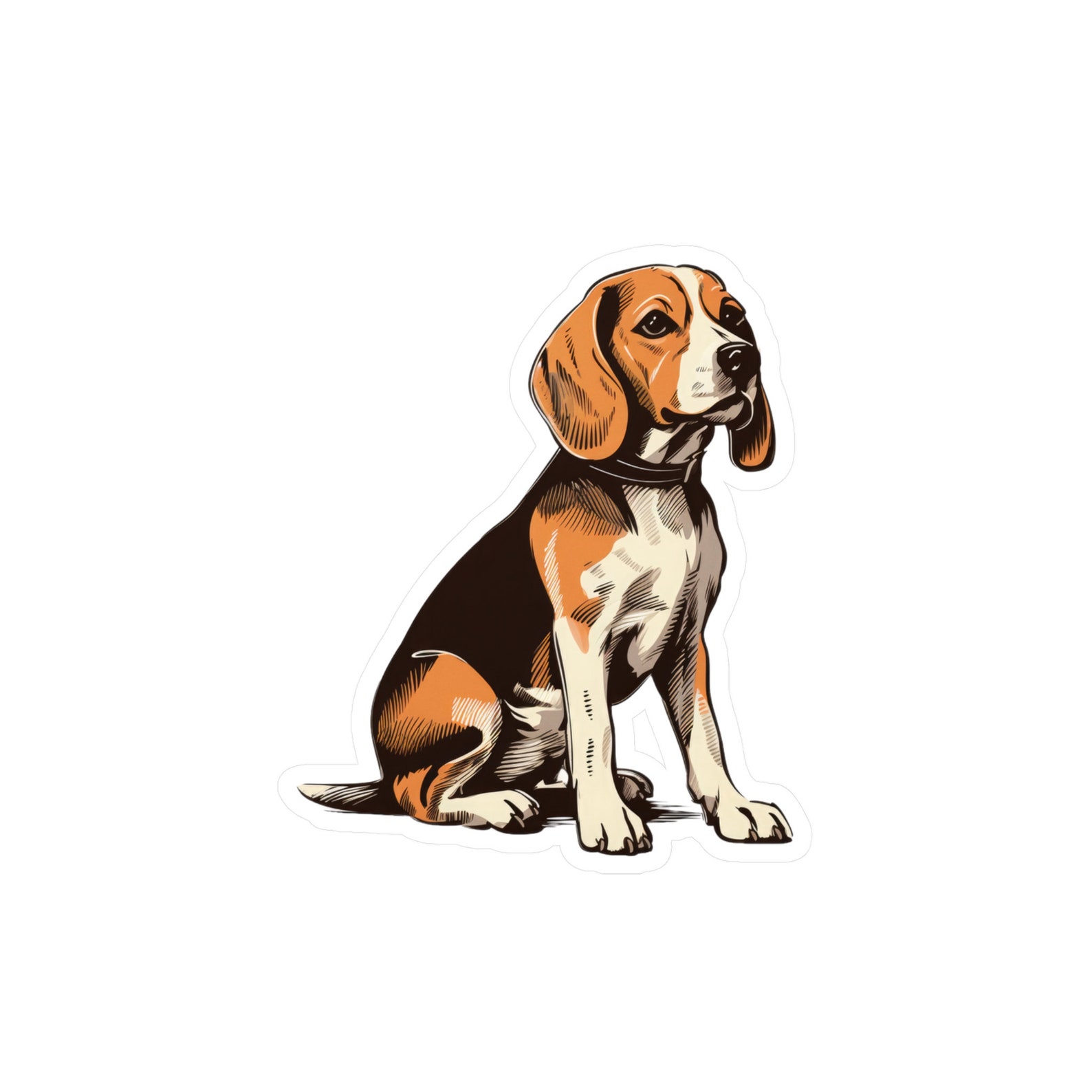 Beagle Sticker Kiss-cut Vinyl Decals - Etsy