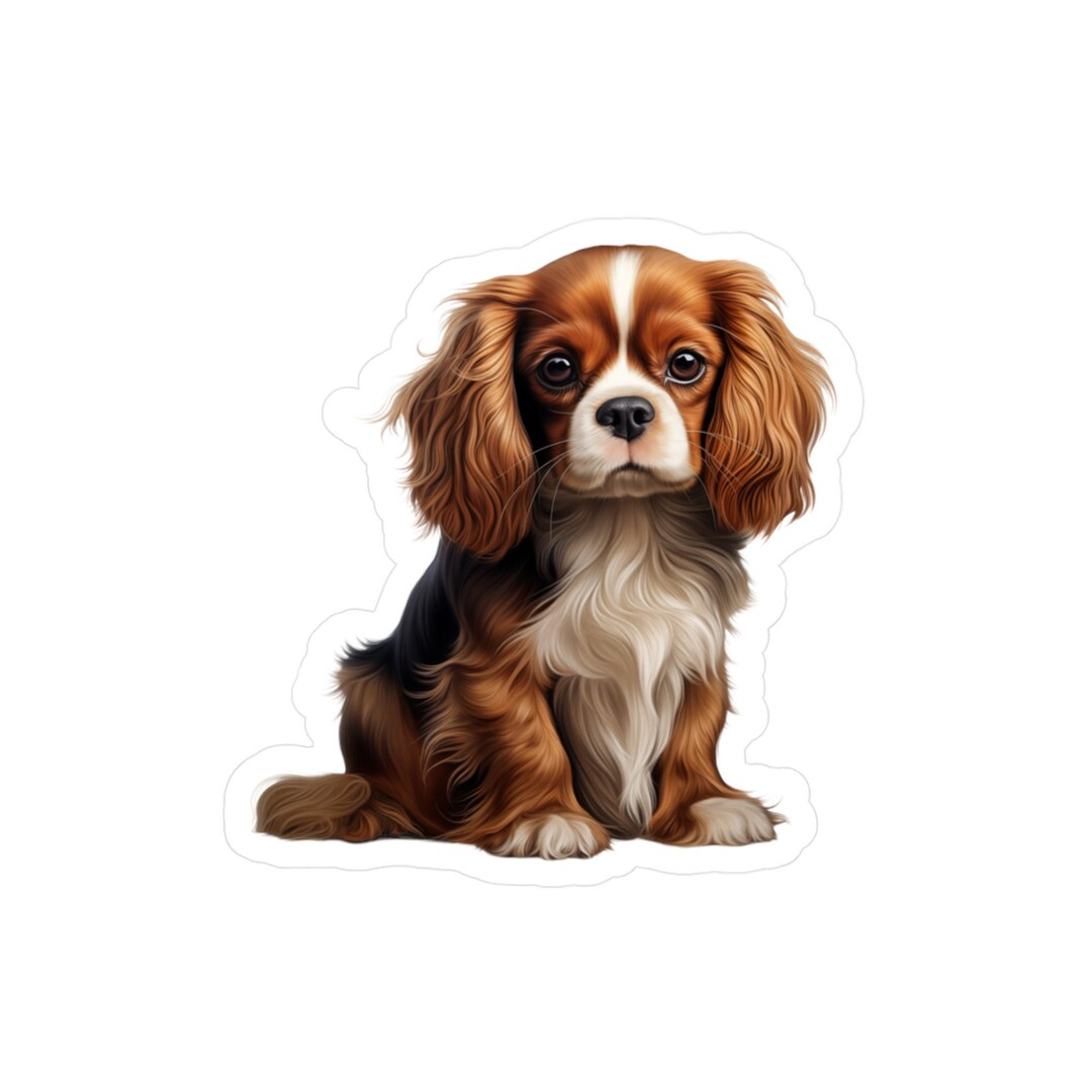 Cavalier King Charles Spaniel Sticker - Vinyl Dog Decals - Etsy