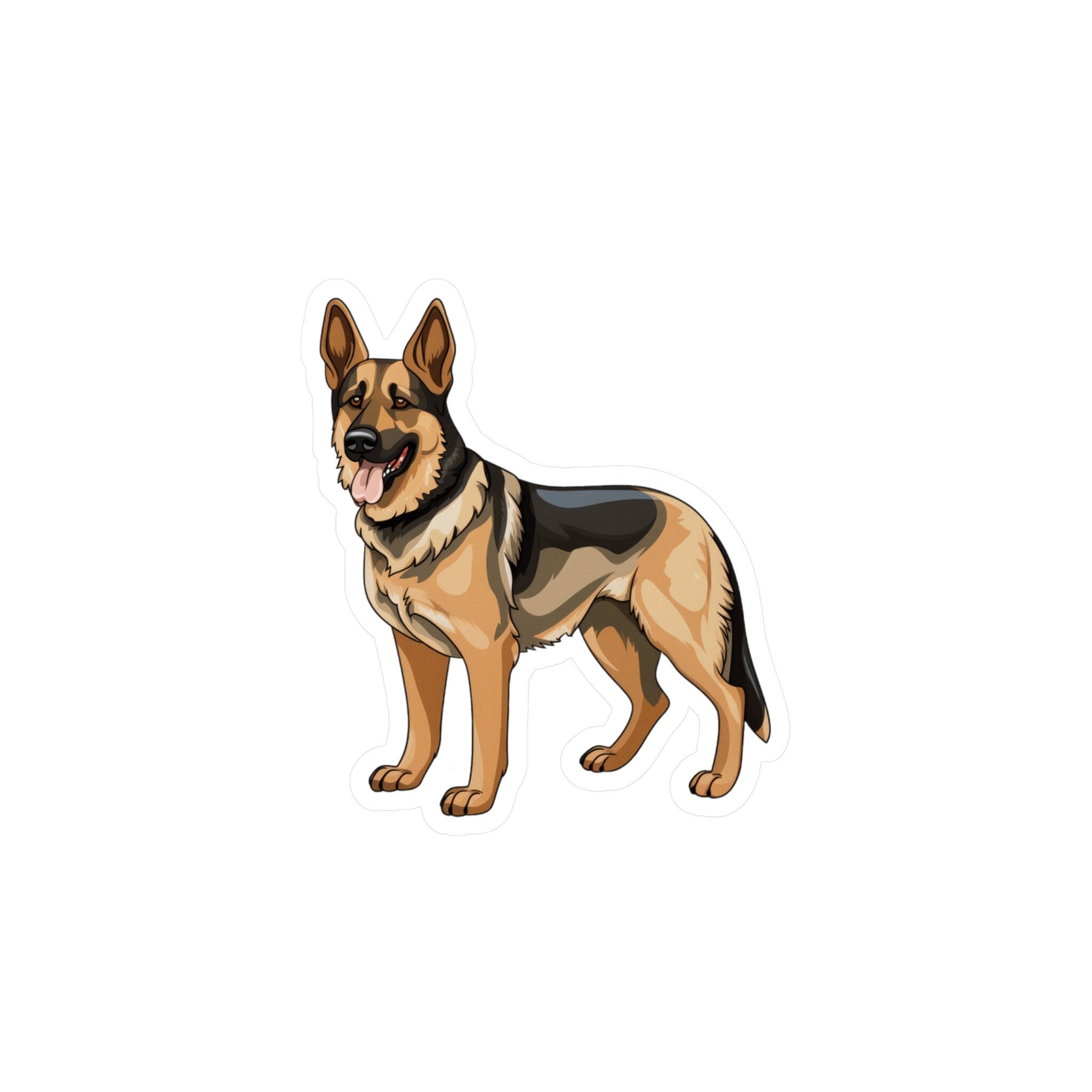 German Shepherd Sticker Dog Vinyl Decals Etsy Canada