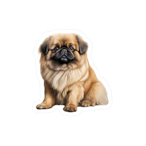 Pekingese Sticker - Vinyl Dog Decals - Pet Laptop Sticker