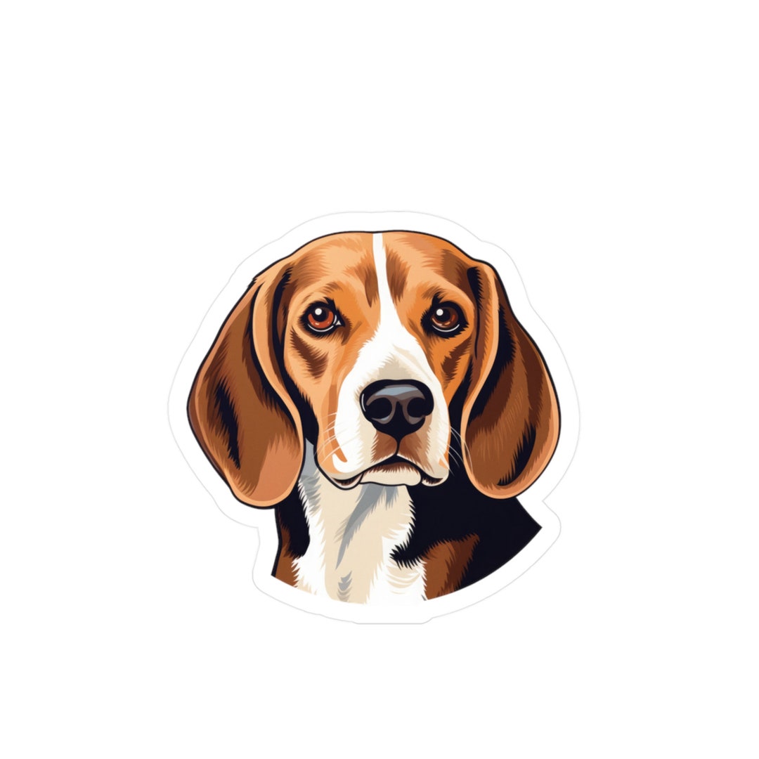 Beagle Sticker Kiss-cut Vinyl Decals - Etsy