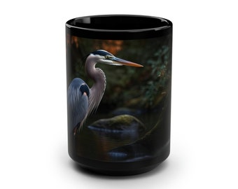 Heron Mug | Bird Coffee Cup | Teacher, Coworker, or Friend Gift