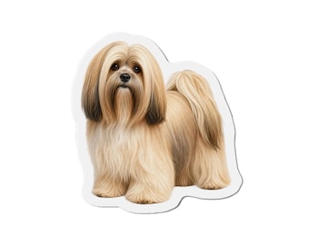 Lhasa Apso Magnet - Dog Lover Gift - Fridge Magnet