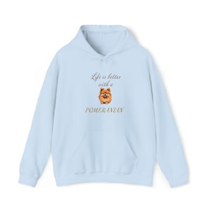 Pommerscher Kapuzenpullover | Hundeliebhaber Kapuzenpullover | Geschenk für Hundemama | Hund Papa Geschenk | Bekleidung für Hundebesitzer
