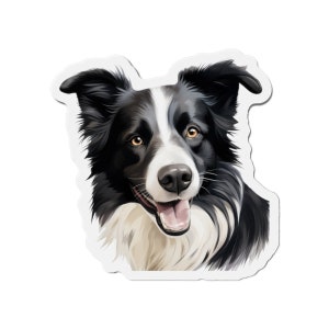 Border Collie Magnet - Die Cut Dog Magnet
