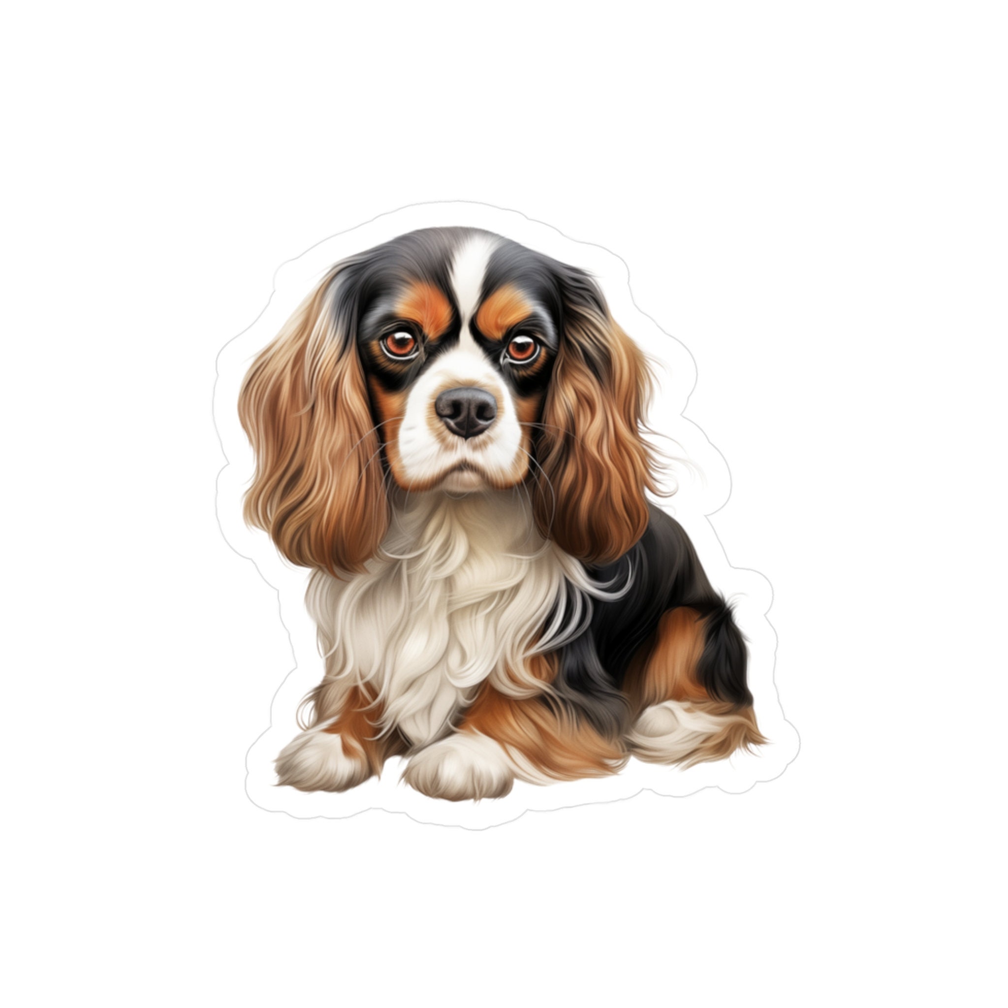 Cavalier King Charles Spaniel Sticker - Vinyl Dog Decals - Etsy