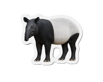 Malayan Tapir Magnet - Wildlife Lover Gift - Fridge Magnet