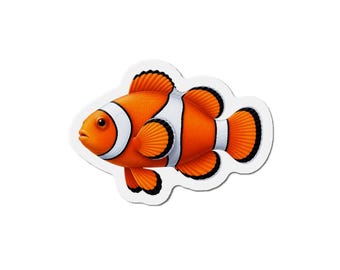 Clownfish Magnet - Fish Lover Gift - Fridge Magnet