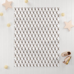 Whippet Soft Fleece Baby Blanket | Dog Nursery Decor | Pet Baby Gift | Unisex Baby Shower Gift