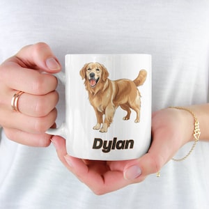 Personalized Golden Retriever Mug 15oz