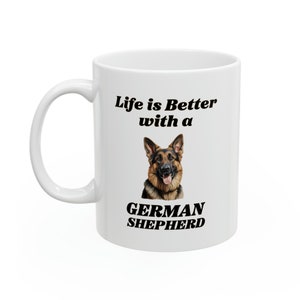 German Shepherd Mug | Dog Mom Gift | Dog Dad Gift | Dog Lover Mug | 11 oz Dog Coffee Cup