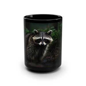 Raccoon Mug - Animal Lover Gift - Animal Mug - Raccoon Coffee Cup - 15oz