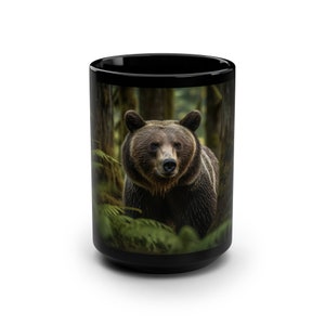 Grizzly Bear Mug - animal lover gift for him