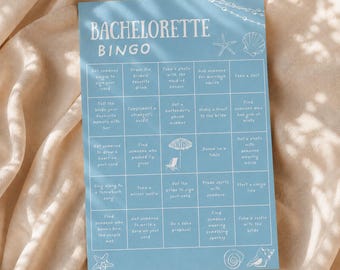 Cartes de bingo Last Splash EVJF, dernier toast sur la côte, jeu imprimable Shower nuptiale, enterrement de vie de jeune fille sirène, téléchargement numérique