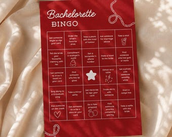 Bachelorette Bingo, Cowgirl Bach Game, Wild Wild Wife Party, Printable Cards, Instant Digital Download