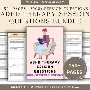 Bundel met vragen over therapiesessies: 2200+ vragen voor therapeuten (digitale download)