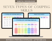 Coping Skills Handout: Emotional Regulation Worksheet (Digital Download)
