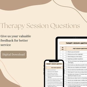 Therapy Session Questions Bundle: Clinical Tools & Counseling Notes ...