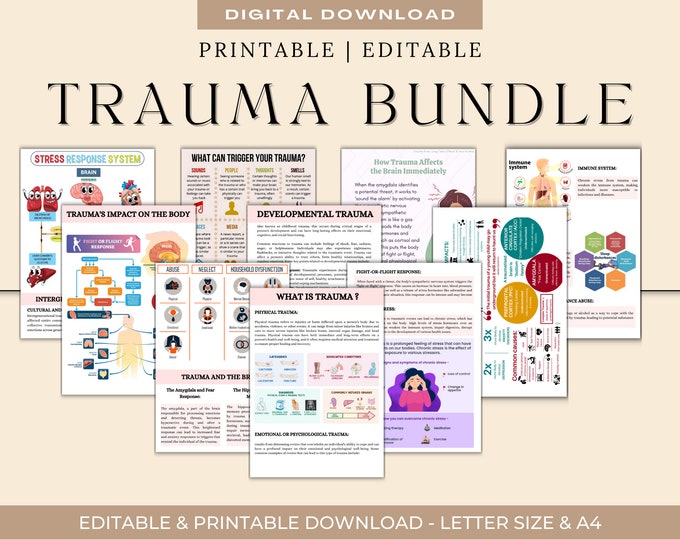 Trauma and Trauma Informed Care Educational Bundle - Etsy Canada