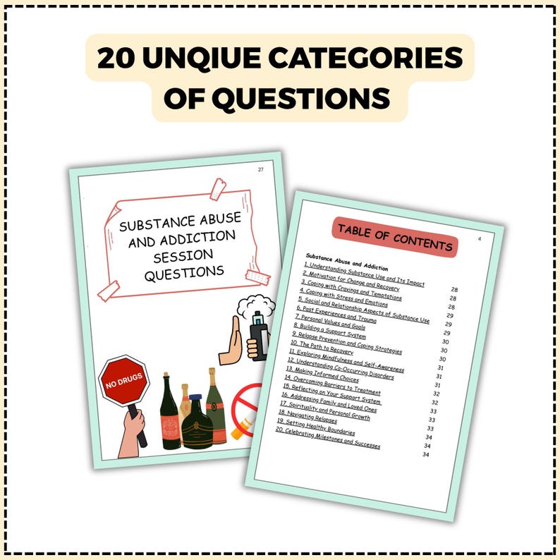 Addiction Therapy Worksheet | Sobriety & Mental Health Resource (PDF ...
