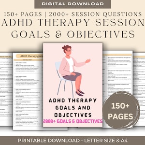 Therapy Bundle - SMART Goals Treatment Planning Guide & Progress Note Template