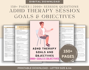 Therapy Bundle - SMART Goals Treatment Planning Guide & Progress Note Template