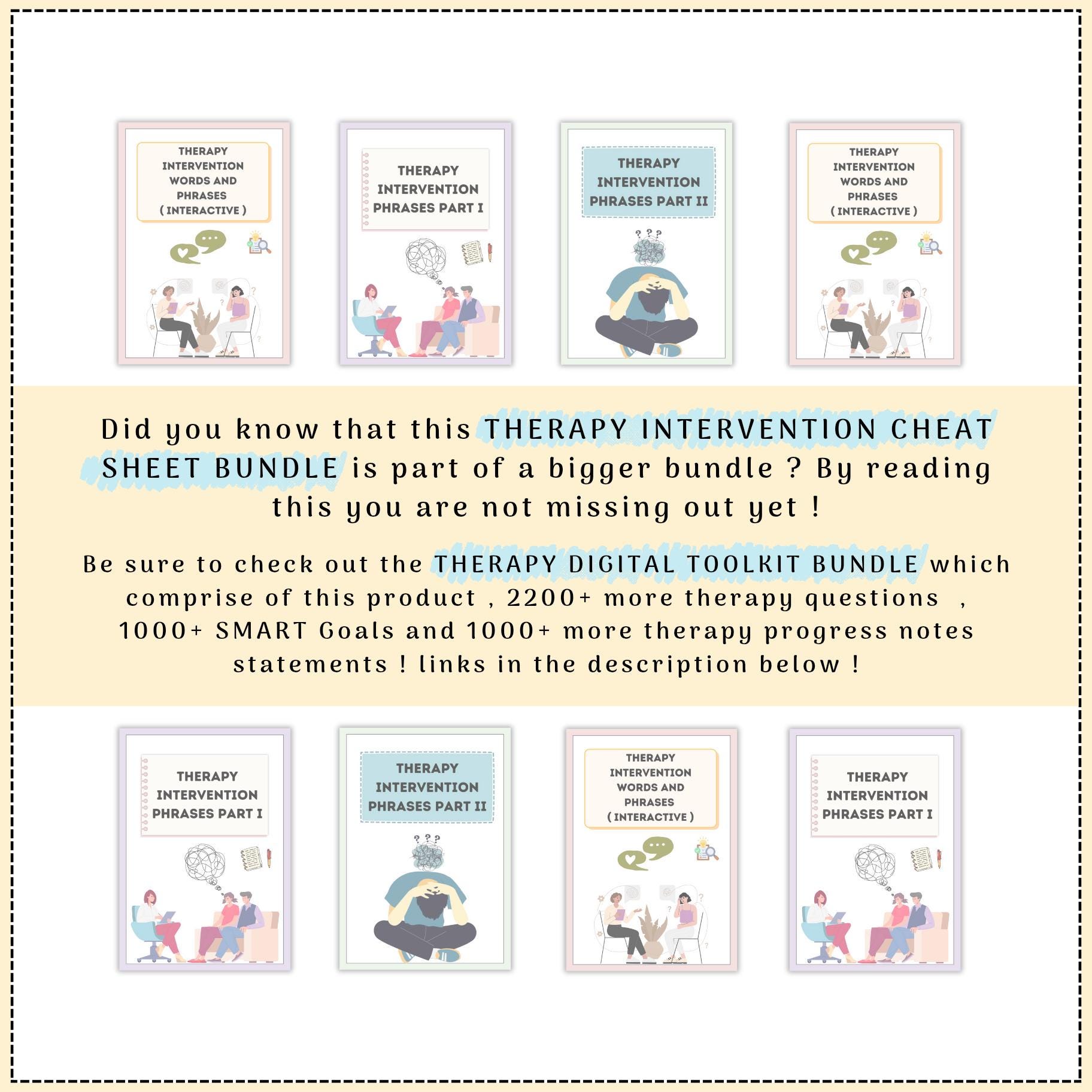 Therapy Interventions Cheat Sheet | CBT DBT, Counselor Resource (PDF ...