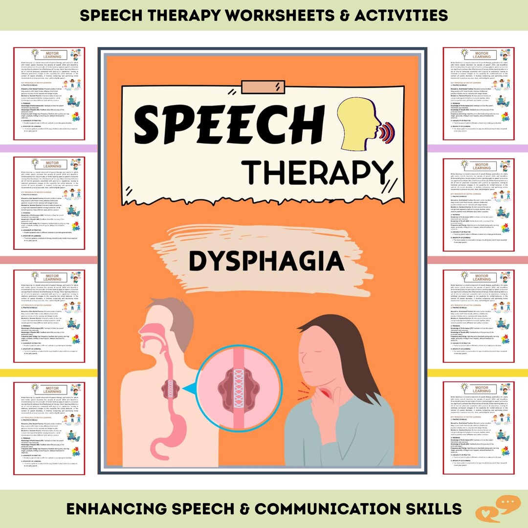 Dysphagia Therapy Bundle PDF Swallowing Evaluation & Treatment for Slps ...