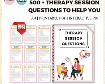 Therapy Session Notes Template – 500+ Guided Questions (PDF)