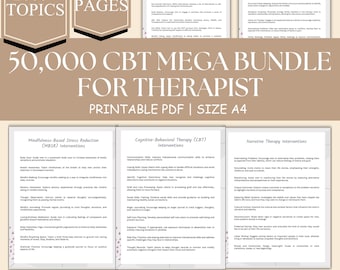 Megapaquete de intervenciones de TCC: más de 50 000 libros de trabajo para terapeutas (PDF)