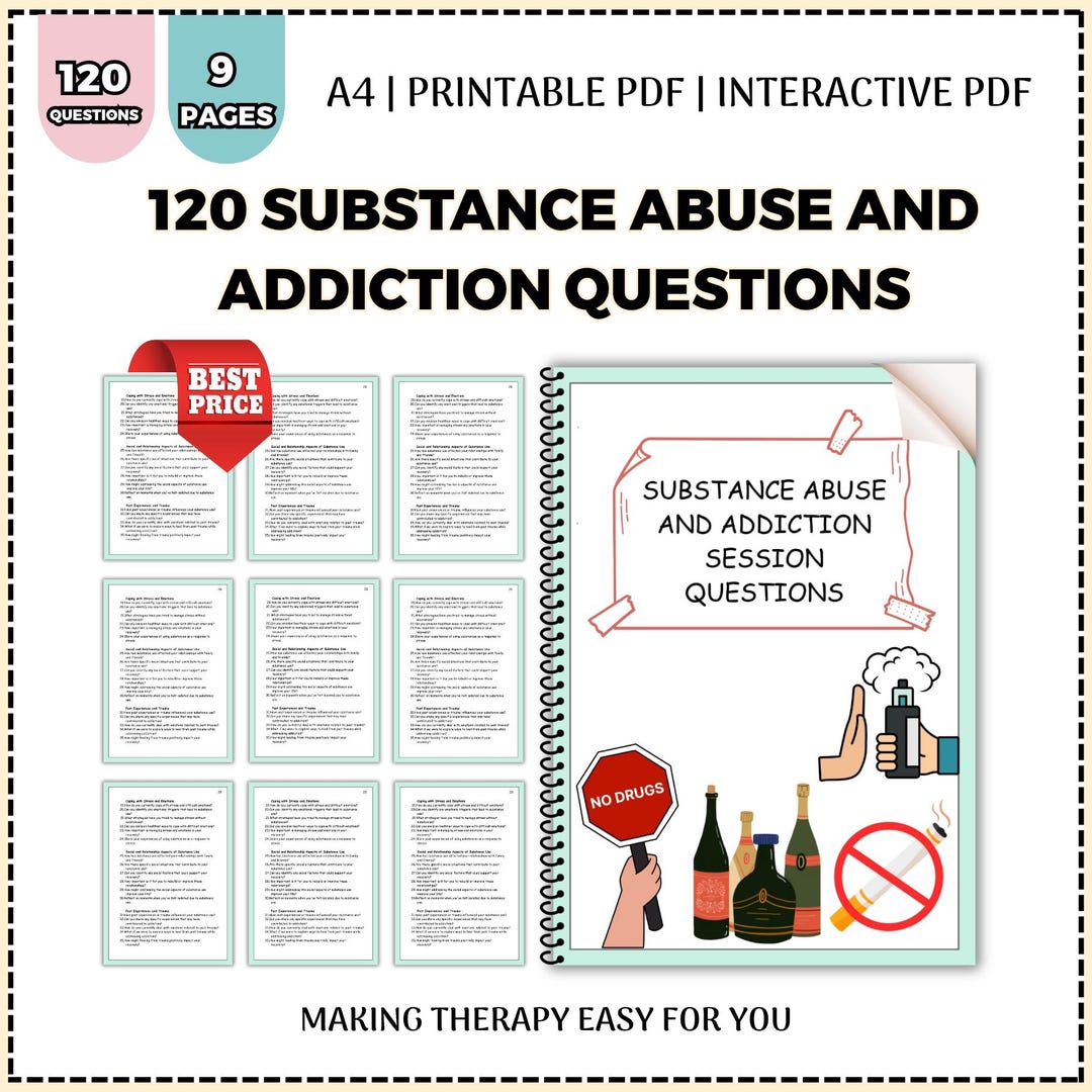 Addiction Therapy Worksheet | Sobriety & Mental Health Resource (PDF ...