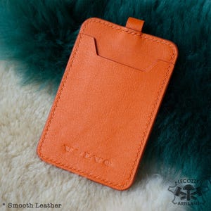 Handgemaakte leren tas voor 2024 2025 Volvo EX30 EX90 Card Remote, EX30 Keyless RFID Sleeve Cover, Volvo Card Slim leren zakje verzameld