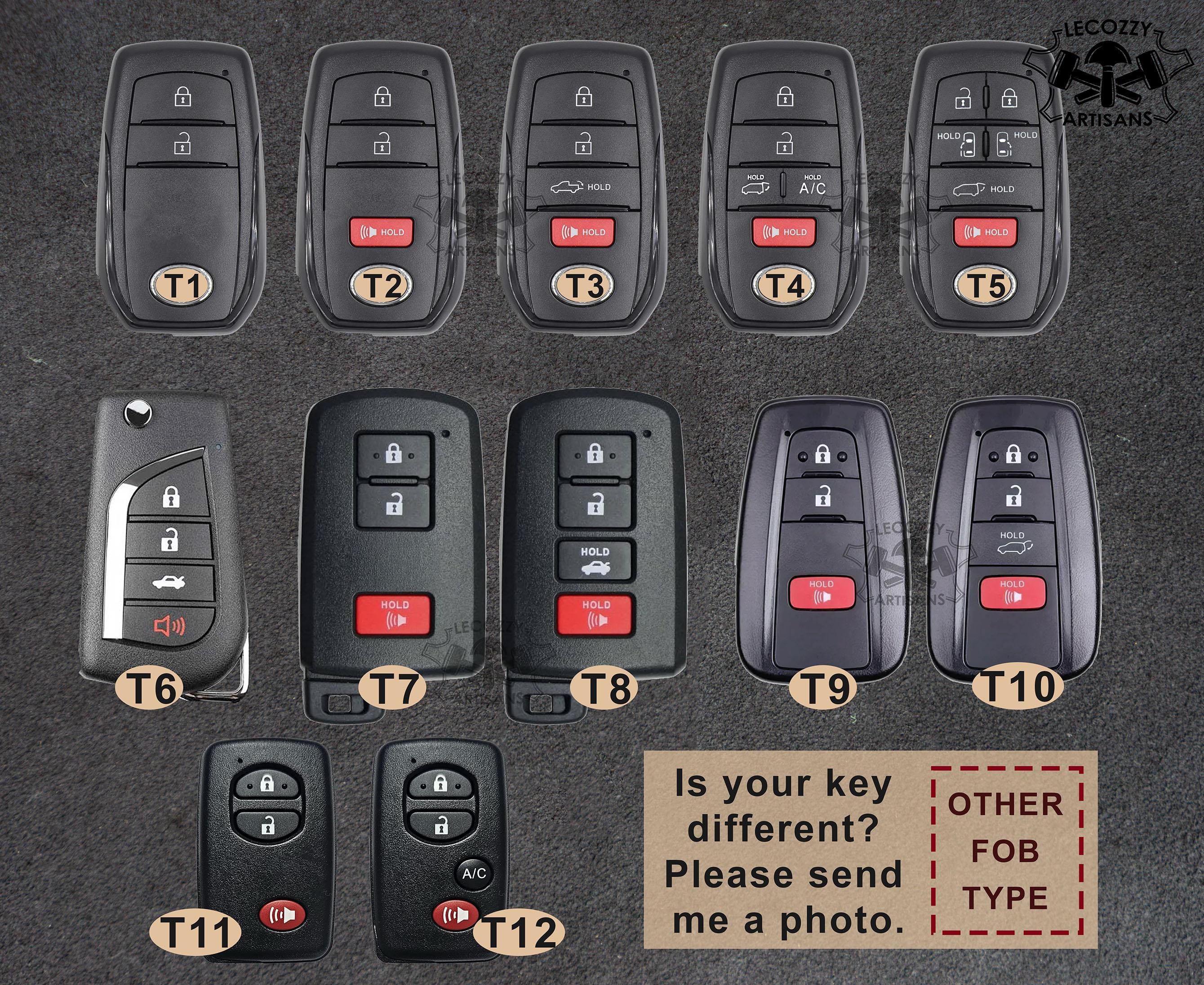 Leather Case for Toyota RAV4 Car Key Remote Entry Fob, 2025 - 2026 ...