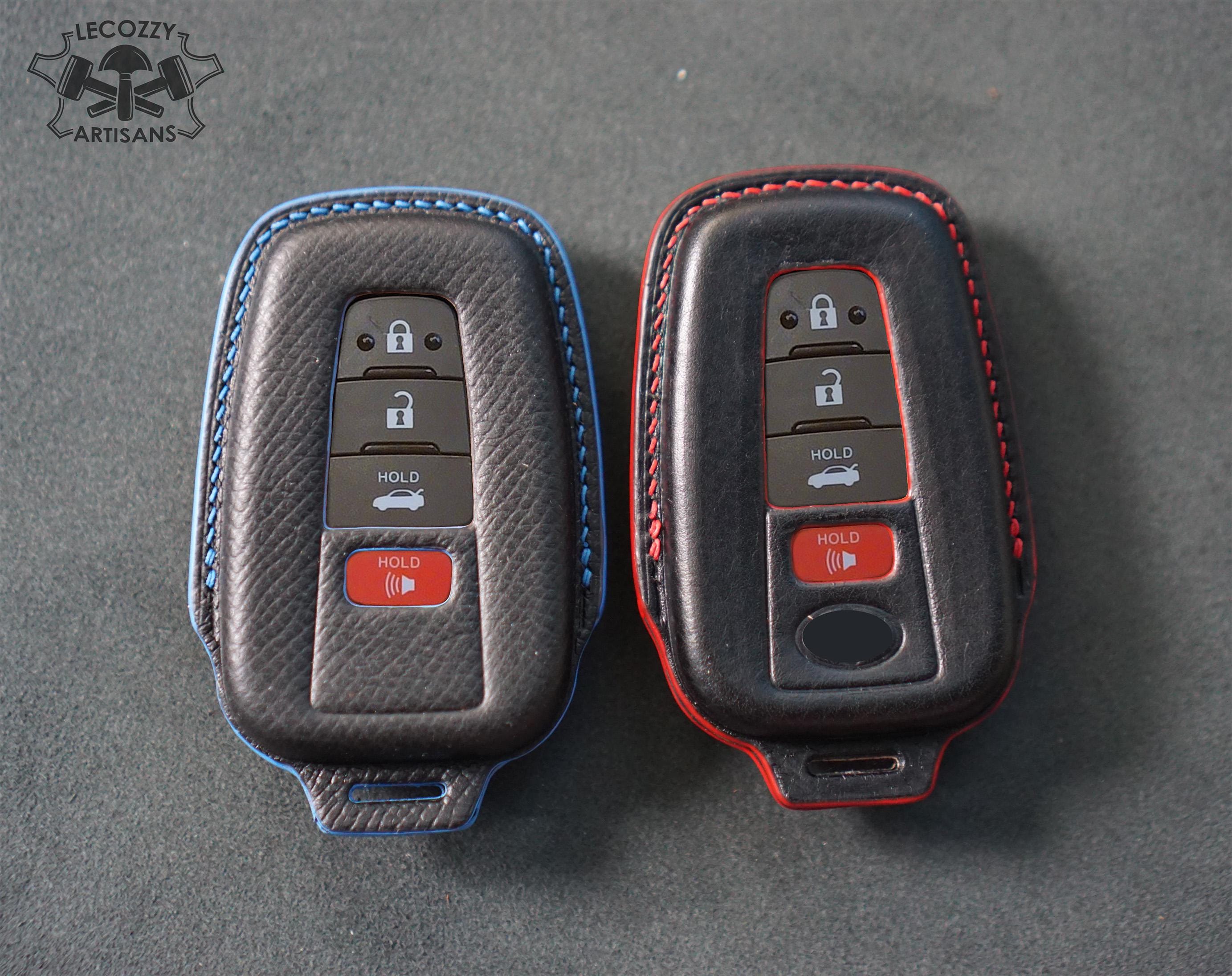 Toyota Leather Key Fob Cover Case | Smart Key Remote Holder