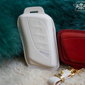 Funda de cuero para llave remota Lexus TX 350 2024-2025, funda de cuero para llave de auto Lexus 2024, funda de cuero personalizada para llavero.