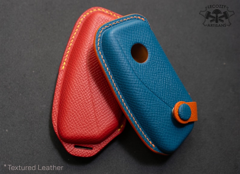 Custodia in pelle per chiave intelligente BMW, custodia per telecomando BMW Serie 7, BMW 740 X7, custodia per telecomando BMW X5 2024, colore personalizzato per chiave BMW immagine 3
