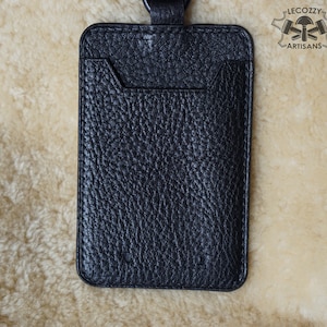 Voyage EX30 Leder Schlüsselkartenhülle, Schlüsselkartenhalter, EX30 Microtech Kartentasche, Benutzerdefinierte Ledertasche Farben, Lederhalter Metallring