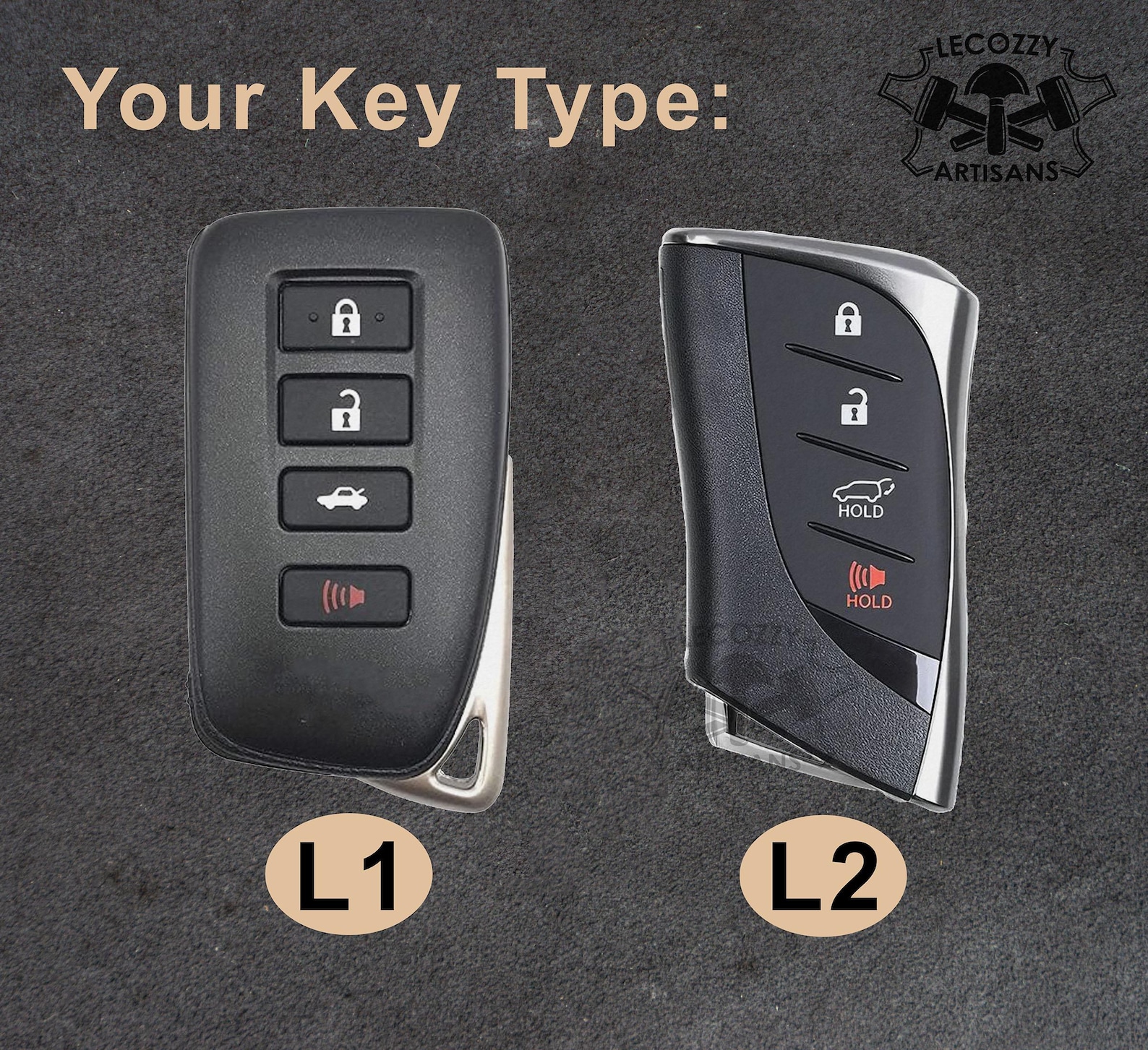 Lexus RX350 Leather Key Fob Cover, Lexus Series Smart Remote Case, 2016 ...