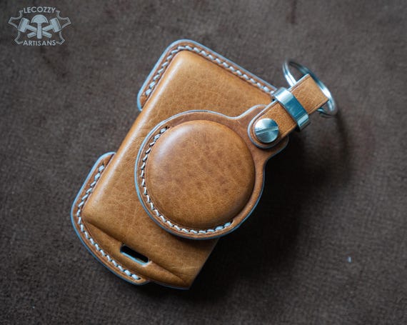 Custom Volvo Leather Key Fob Cover Key Case Holder | Leather