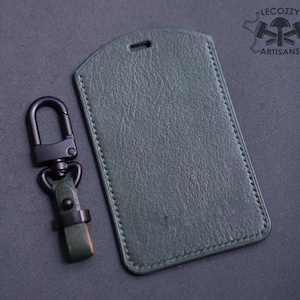 Custodia in pelle per chiave elettronica Volvo EX30, porta chiave elettronica Volvo, tasca per carte Microtech EX30, colori personalizzati per custodie in pelle, anello in metallo per supporto in pelle