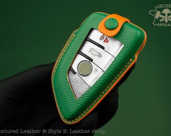 BMW Leather Key Cover, Bmw G Series Keyless Remote Case, Bmw X1 X3 X5 X6 Key Shell Cover, BMW X Series Fob Case, Smart Key Protector for BMW