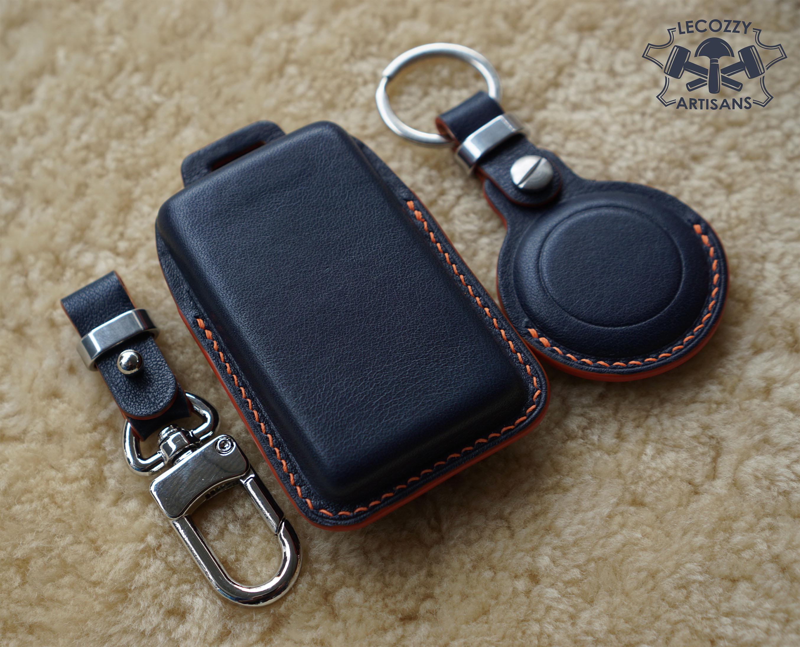 Personalized Leather Case for Volvo EX30 Key Tag Remote, 2024 2025