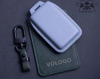 Personalisierte Vovo Polestar Schlüsselanhänger Abdeckung, 2018-2026 Lotus EX30 EX90 Schlüsseletui, Polestar 3 4 Leder Schlüsselanhänger, Airtag Case, versteckte RFID-Tags