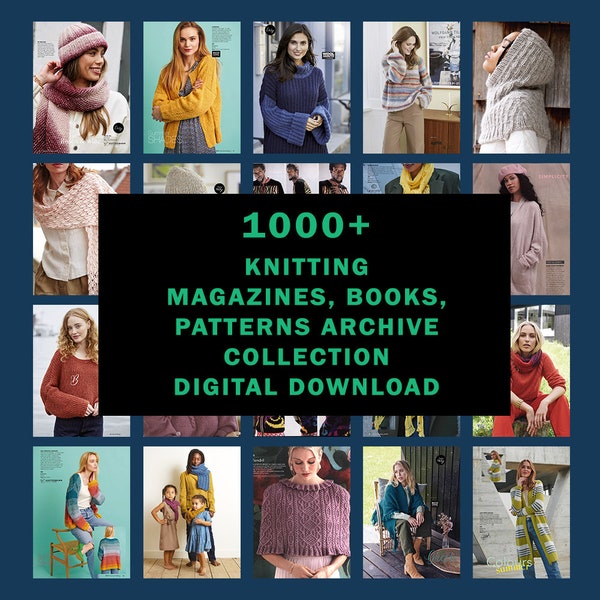 Plus de 1 000 magazines de tricot, livres, collections d'archives de modèles PDF à télécharger