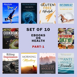 Conjunto de 10 libros electrónicos PDF sobre salud PARTE 1, Descarga digital de libros de vida saludable