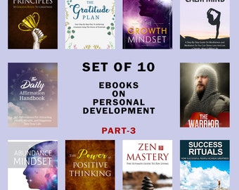 Set of 10 Personal Development PDF Ebooks PART-3, Self-Improvement Books Digital Download