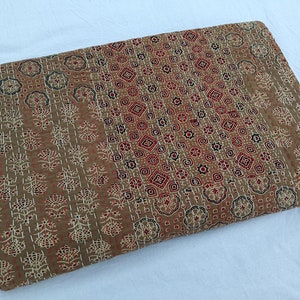 Ajrak Floral Handmade Kantha Quilt Unique Design Handmade Kantha Quilted Bedding Bedspread  Handblock Print Throw Blanket Well-Looking