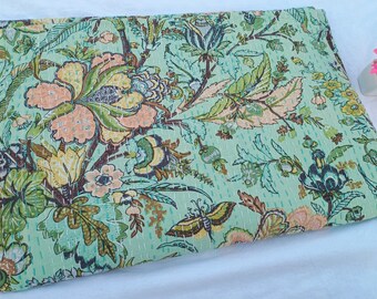 Beautiful Floral Handmade Kantha Quilt Unique Design Handmade Kantha Quilted Bedding Bedspread  Handblock Print Throw Blanket Well-Looking