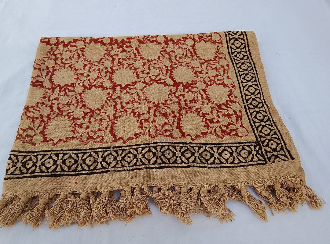 Curated visual reference: Fresh Look at Handmade Throw Handblock Print Throw Soft Cotton Throw Blanket Sofa